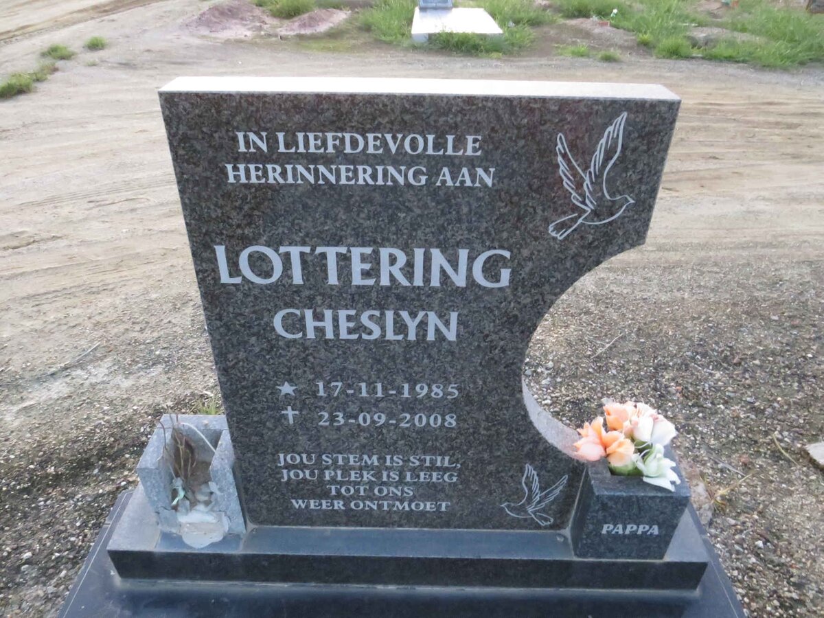 LOTTERING Cheslyn 1985-2008