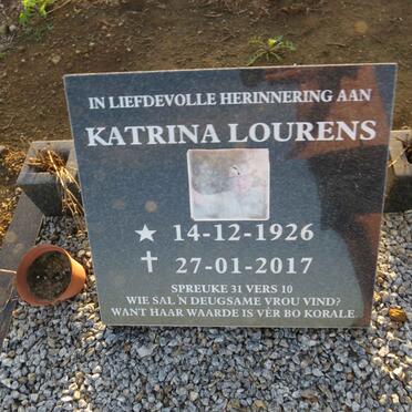 LOURENS Katrina 1926-2017
