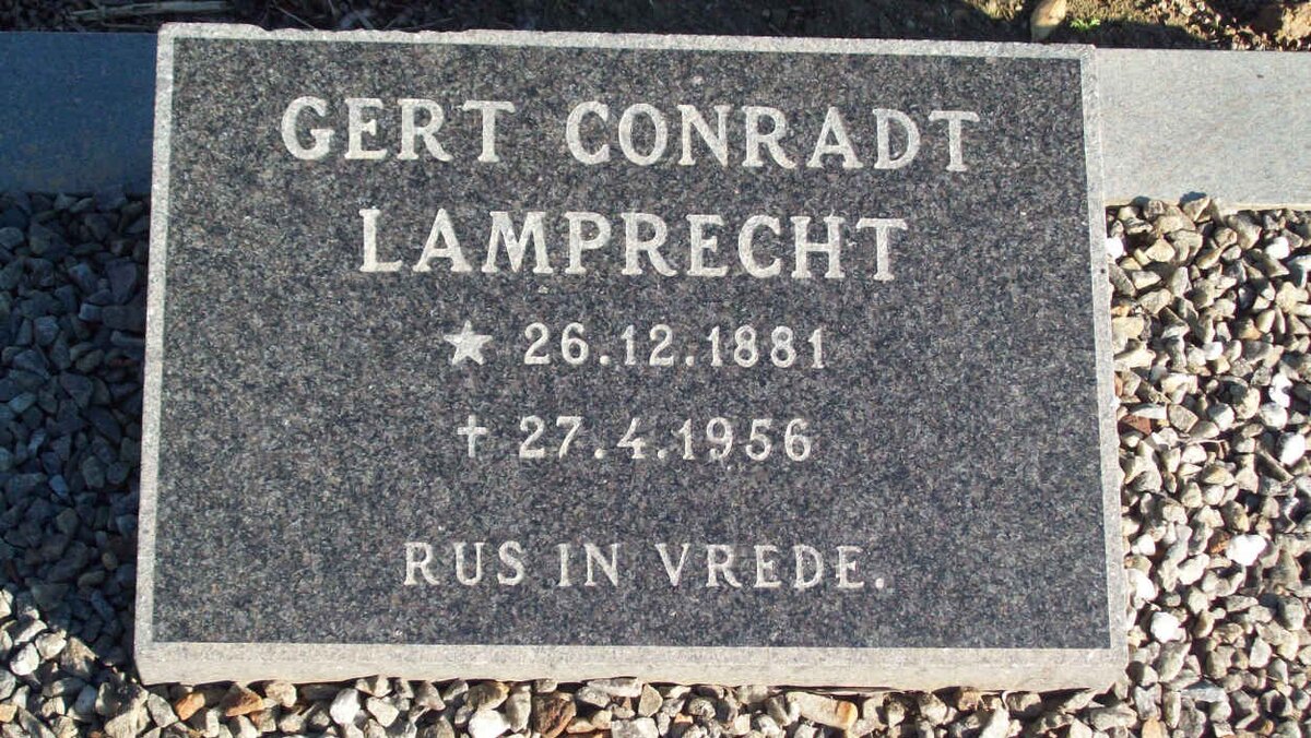 LAMPRECHT Gert Conradt 1881-1956