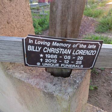LORENZO Billy Christian 1986-2012