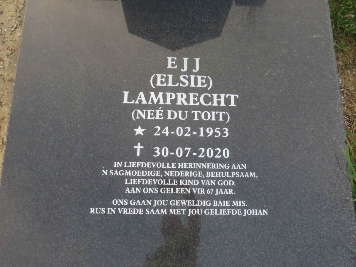 LAMPRECHT Gerrit Johan Malherbe 1948-2018 & E.J.J. DU TOIT 1953-2020 _2