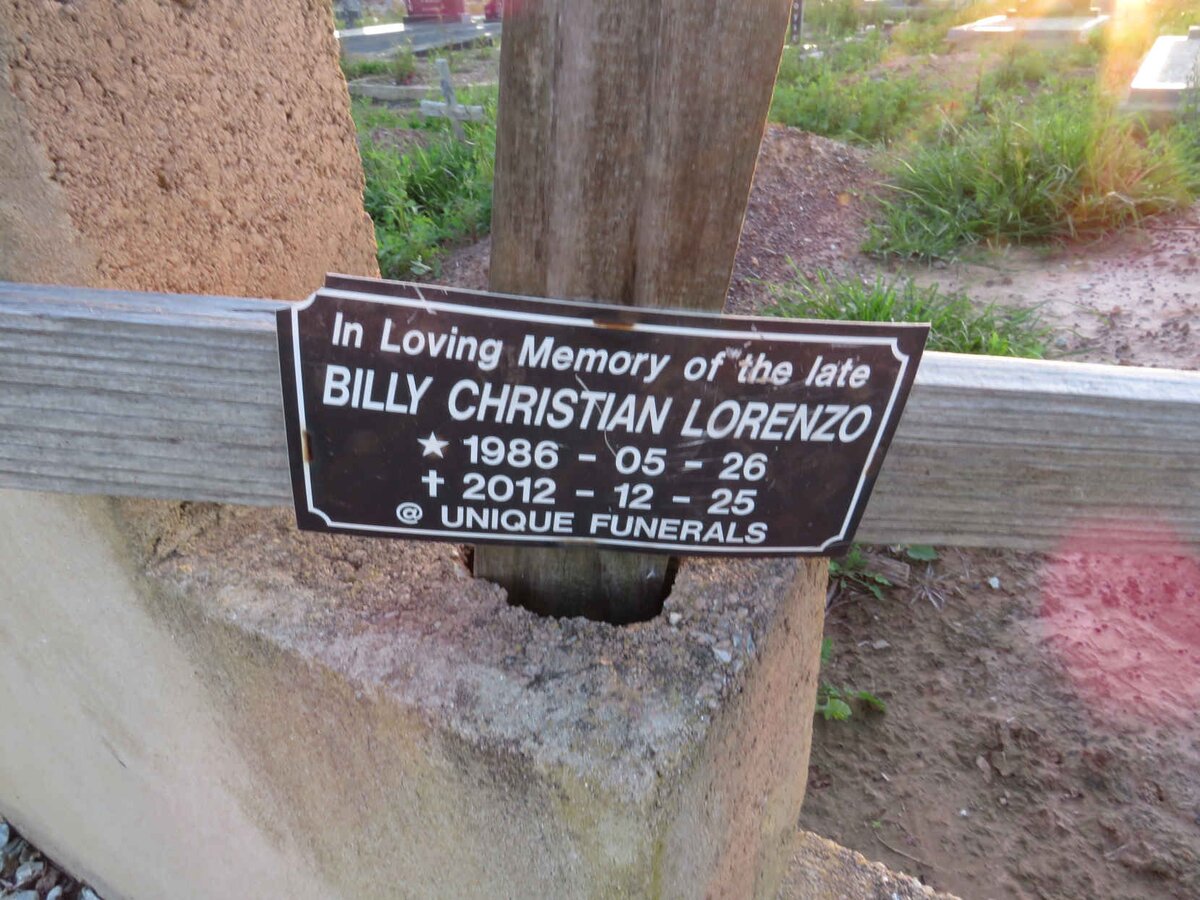 LORENZO Billy Christian 1986-2012