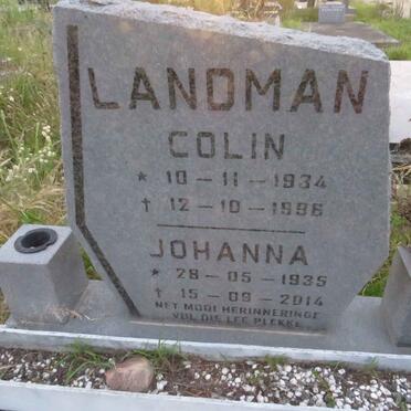 LANDMAN Colin 1934-1996 &amp; Johanna 1935-2014
