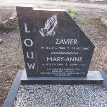 LOUW Zavier 1988-2007 & Mary-Anne 1968-2011