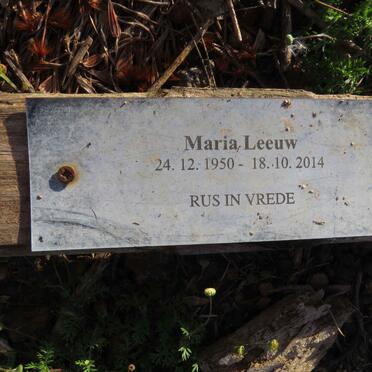 LEEUW Maria 1950-2014