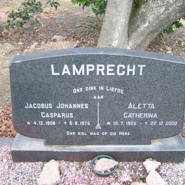 LAMPRECHT Jacobus Johannes Casparus 1908-1976 &amp; Aletta Catherina 1925-2000