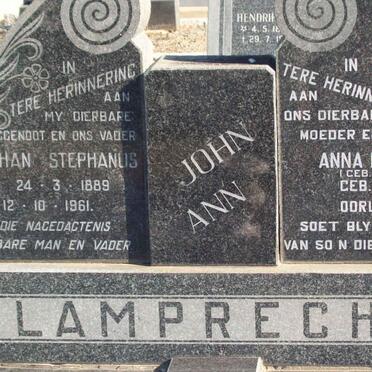 LAMPRECHT Johan Stephanus 1889-1961 &amp; Anna Maria FOURIE 1894-1977
