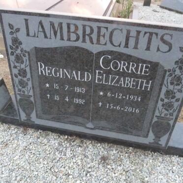 LAMBRECHTS Reginald 1913-1992 &amp; Corrie Elizabeth 1934-2016