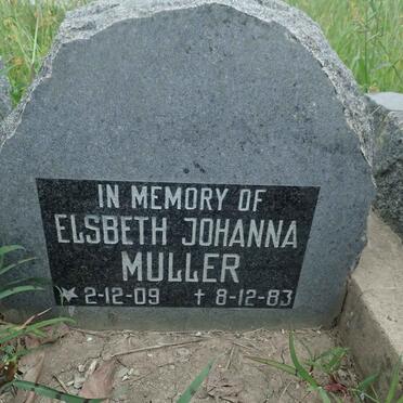 MULLER Elsbeth Johanna 1909-1983