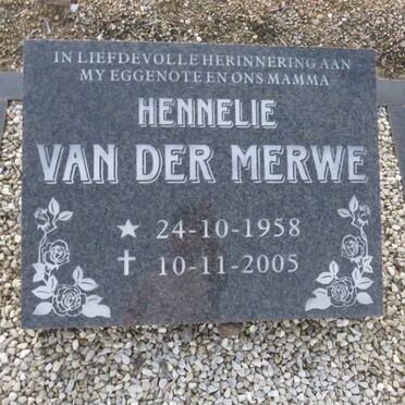 MERWE Hennelie, van der 1958-2005