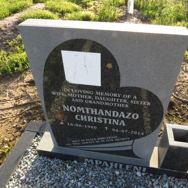 MPAHLENI Nomthandazo Christina 1960-2014