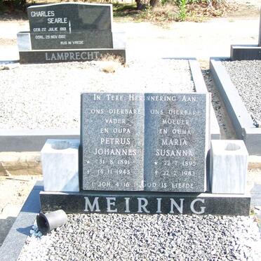 MEIRING Petrus Johannes 1891-1943 Maria Susanna 1895-1983