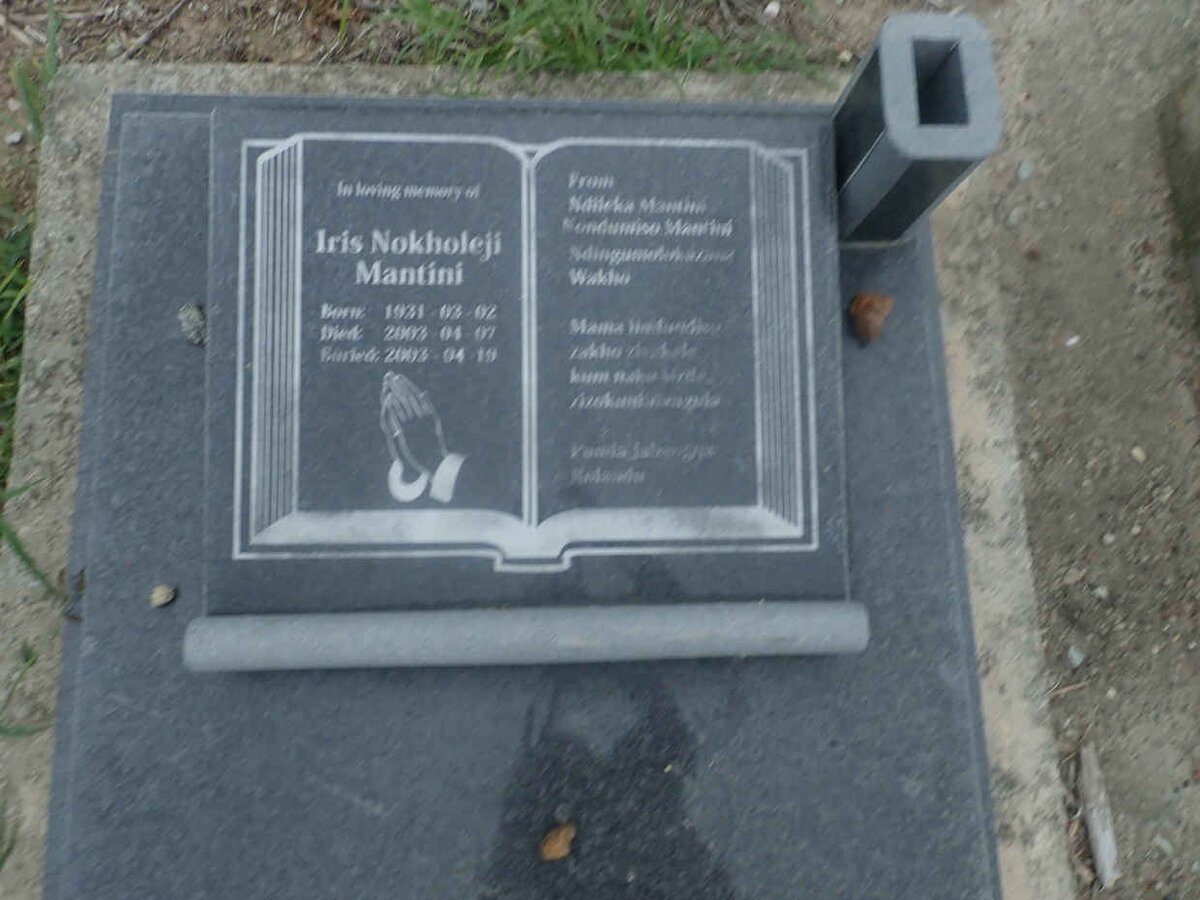 MANTINI Iris Nokholeji 1931-2003