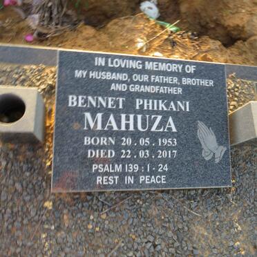 MAHUZA Bennet Phikani 1953-2017