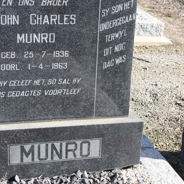 MUNRO John Charles 1936-1963