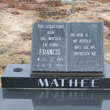 MATHEE Francis 1919-1997