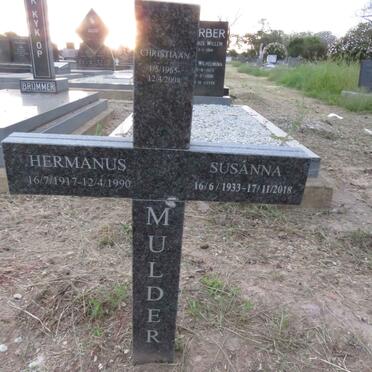 MULDER Hermanus 1917-1990 :: MULDER Susanna 1933-2018 :: MULDER Christiaan 1965-2008