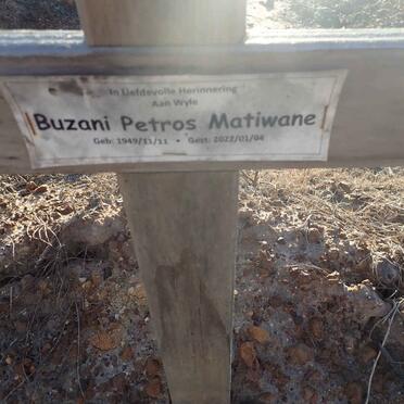 MATIWANE Buzani Petros 1949-2022