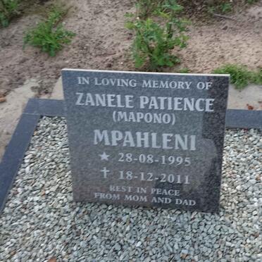 MPAHLENI Zanele Patience 1995-2011
