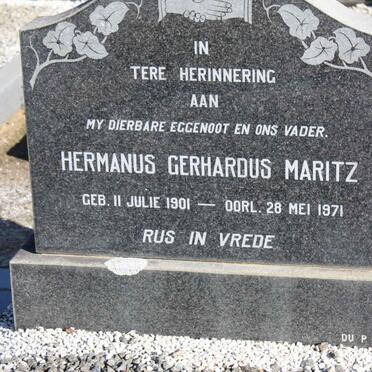 MARITZ Hermanus Gerhardus 1901-1971