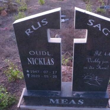 MEAS Nicklas 1947-2020