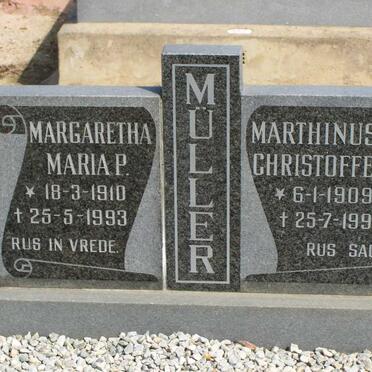 MULLER Marthinus Christoffel 1909-1990 &amp; Margaretha Maria P. 1910-1993