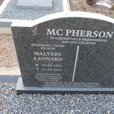 MCPHERSON Malvery Leonard 1956-2019