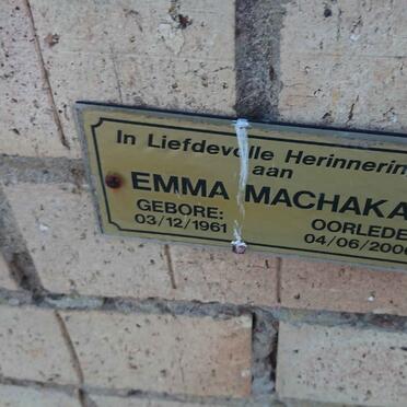 MACHAKA Emma 1961-2006