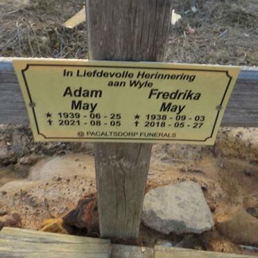 MAY Adam 1939-2021 & Fredrika 1938-2018