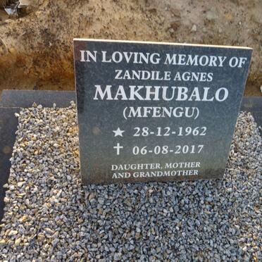 MAKHUBALO Zandile Agnes 1962-2017