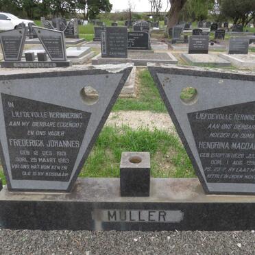 MULLER Frederick Johannes 1901-1963 & Hendrina Magdalena STOPFORTH 1908-1980