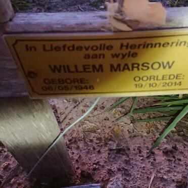 MARSOW Willem 1946-2014