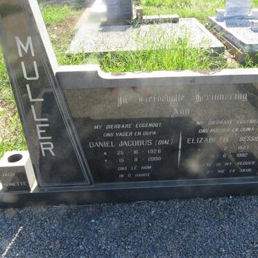 MULLER Daniel Jacobus 1926-2000 & Elizabeth 1927-1982