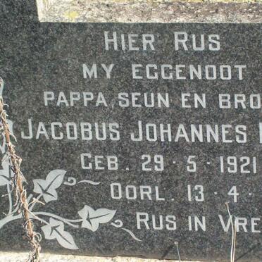 MULLER Jacobus Johannes 1921-1967