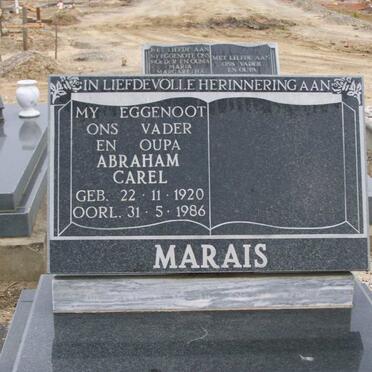MARAIS Abraham Carel 1920-1986