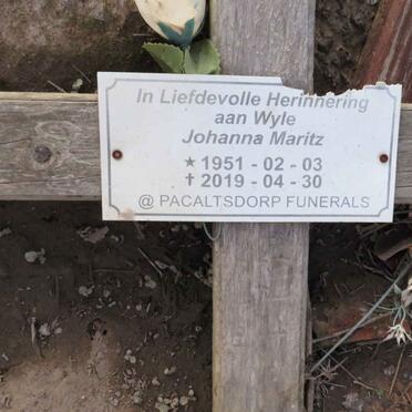 MARITZ Johanna 1951-2019