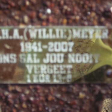 MEYER W.H.A. 1941-2007