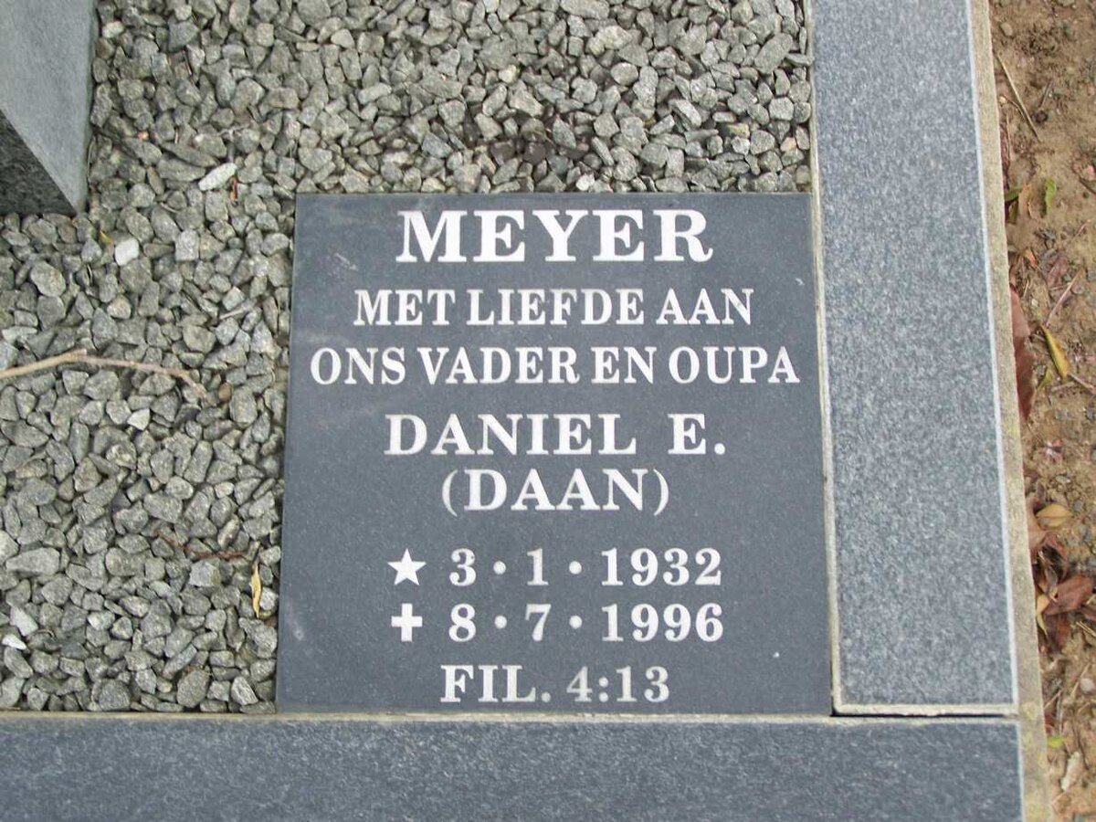 MEYER Daniel E. 1932-1996