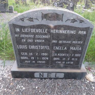 NEL Louis Christoffel 1901-1974 &amp; Engela Maria KOORTS 1909-1975