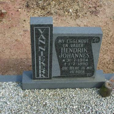 NIEKERK Hendrik Johannes, van 1904-1990