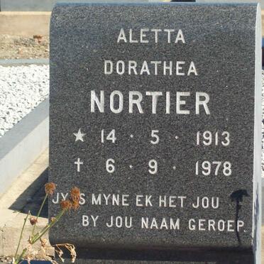 NORTIER Aletta Dorathea 1913-1978