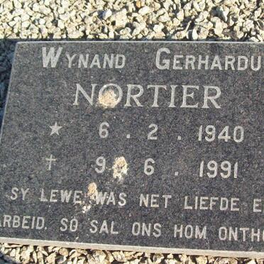NORTIER Wynand Gerhardus 1940-1991