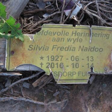 NAIDOO Sylvia Fredia 1927-2016