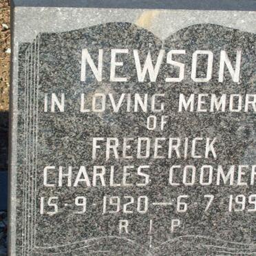 NEWSON Frederick Charles Coomer 1920-1991