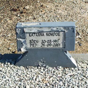 NOMDOE Katriena 1911-2001