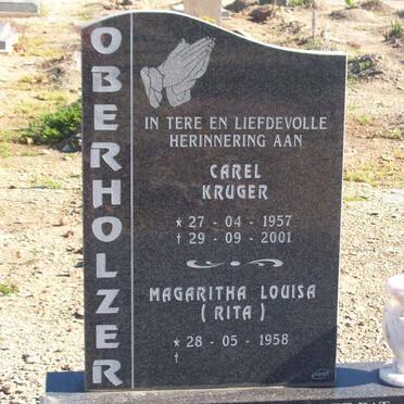 OBERHOLZER Carel Kruger 1957-2001 &amp; Magaritha Louisa 1958-