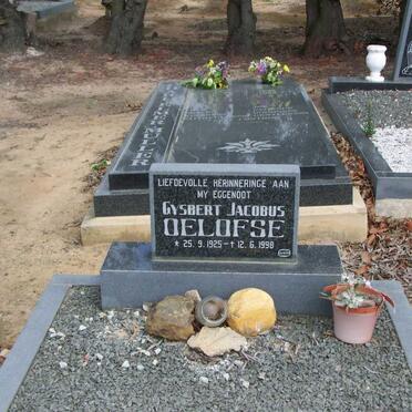 OELOFSE Gysbert Jacobus 1925-1998