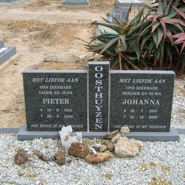 OOSTHUYZEN Pieter 1914-1999 &amp; Johanna 1915-2000