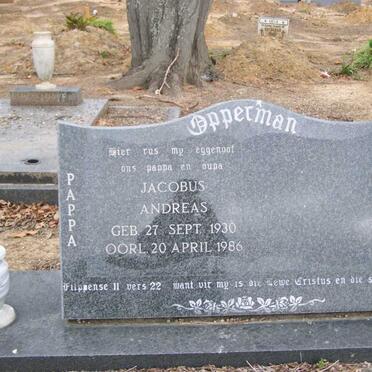 OPPERMAN Jacobus Andreas 1930-1986