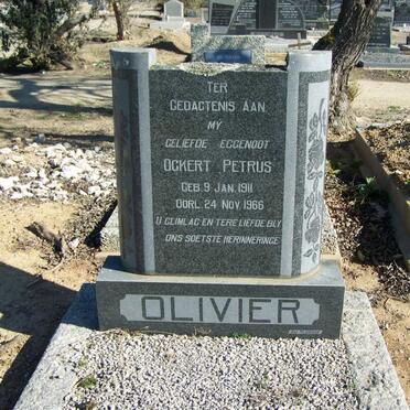 OLIVIER Ockert Petrus 1911-1966
